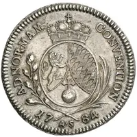 1/2 Thaler - Charles Theodore Konventionstaler