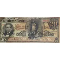 20 Pesos El Banco de Londres y Mexico
