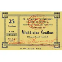 25 Céntimos Pobla de Masaluca