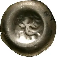 Denier Bracteate - Wencezlaus II medium