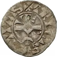 Denier with crescent - Henry II Troyes