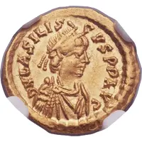 Tremissis - Basiliscus VICTORIA AVGVSOTRUM, Constantinopolis