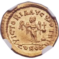 Tremissis - Basiliscus VICTORIA AVGVSOTRUM, Constantinopolis