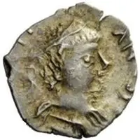 1/4 Siliqua In the name of Justinian I, Without stars