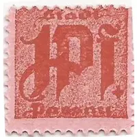 1 Pfennig perforated edge