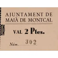 2 Pesetas Maià de Montcal