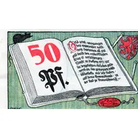 50 Pfennig Volksbibliothek und Lesestuben