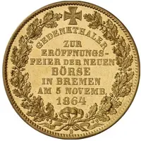 1 Thaler New Business Exchange Gold Pattern