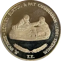 Medal Burton and Cushnahan, Sidecar Winners