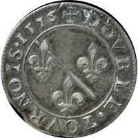 Double Tournois - Louis II 1st type, Silver pattern strike