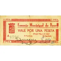 1 Peseta Rosell