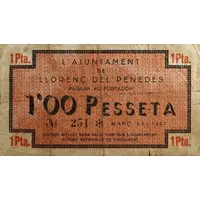 1 Peseta Llorenç del Penedès