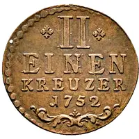 1/2 Kreuzer - Charles August