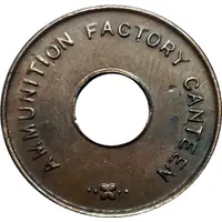 KIRKEE - Ammunition Factory Canteen Token with Hole