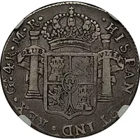 4 Reales - Fernando VII Guadalajara - Royalist coinage