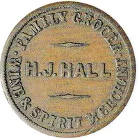 1/2 Penny - Hall, Henry J. Christchurch