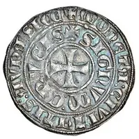 1/2 Gros with knight - Bertrand III