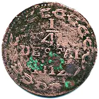 1/4 Real Republican coinage