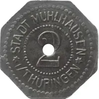 2 Pfennig - Mühlhausen in Thüringen