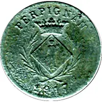 5 Centimes - Chambre Syndicale des Commerçants - Perpignan [66] Zinc