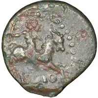 Bronze with horseman MEDIO