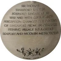 Medal - T.S. Raffles Founding of Singapore