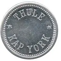 5 Øre Thule-Kap York, without center hole