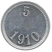 5 Øre Thule-Kap York, without center hole