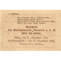 20 Heller Mautern