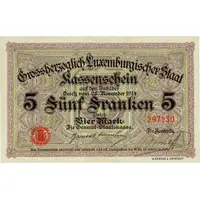 5 Francs / 4 Marks