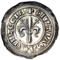 Denaro - Gregory of Montelongo, Elect lily