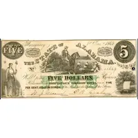 5 Dollars State of Alabama