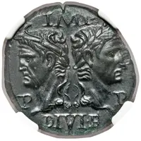 Dupondius - Augustus and Agrippa COL NEM