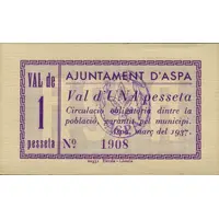 1 Peseta Aspa