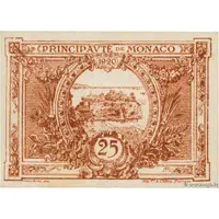 25 Centimes Monaco brun