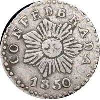 1/2 Real 7 Pointed Sun Default Category Coins Americas Argentina Argentine provinces Córdoba
