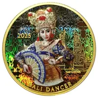 Bullion - Bali Dancer Gold Plated Colored Hologram