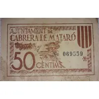 50 Céntimos Cabrera de Mataró