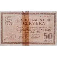 50 Céntimos Cervera