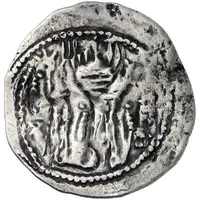 Drachm - Alchon Huns - Anonymous Sassanian type, Shapur II imitation, Type 39, unknown mint