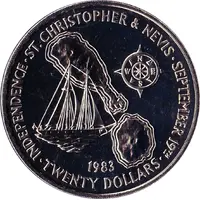 20 Dollars - Elizabeth II Independence