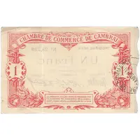 1 franc - Chambre de Commerce de Cambrai [59]