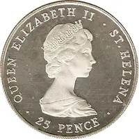 25 Pence - Elizabeth II Queen Mother, Silver Proof Issue
