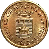 5 Centimes - Union des Commerçants - La Réole [33] Brass