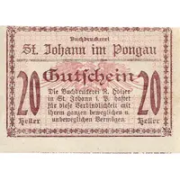 20 Heller St. Johann im Pongau