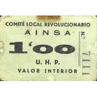 1 Peseta Aínsa