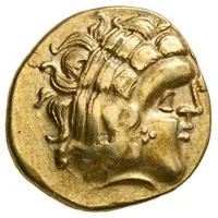 Gold Stater with anthropomorphic horse