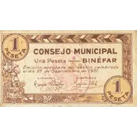 1 Peseta Binéfar