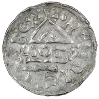 Denier - Henry II Neuburg mint, temple