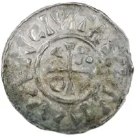 Denier - Henry II Neuburg mint, temple